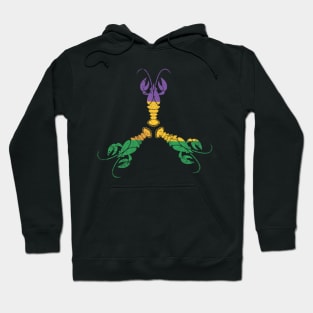 Mardi Gras Craw Fish - Orleans Carnival Hoodie